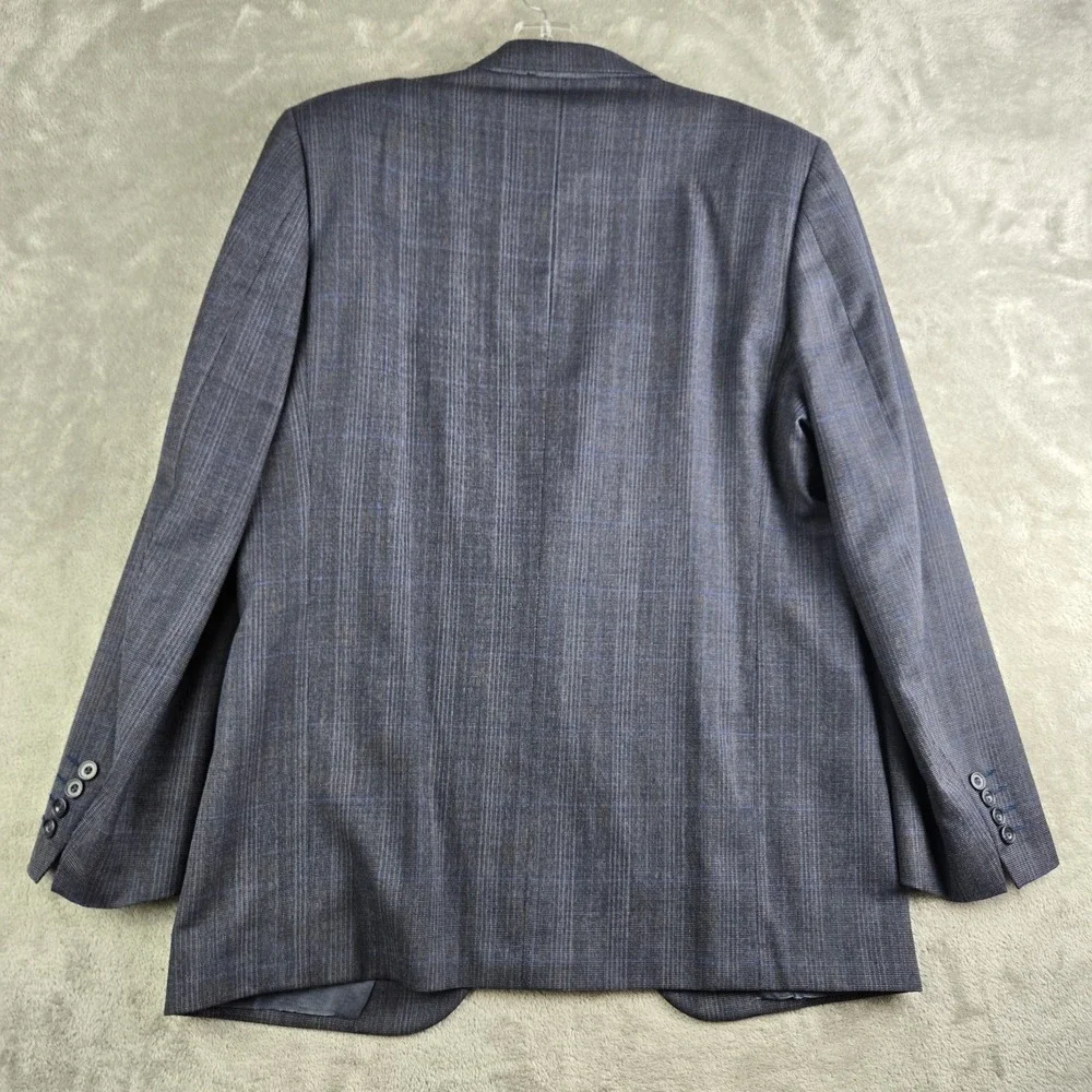 Vintage Louis Roth Blazer Jacket Mens 42R Gray USA Tailored Classic Business